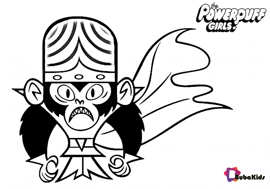 mojo jojo the supervillain coloring pages