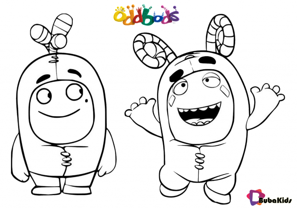 oddbods coloring pages for kids