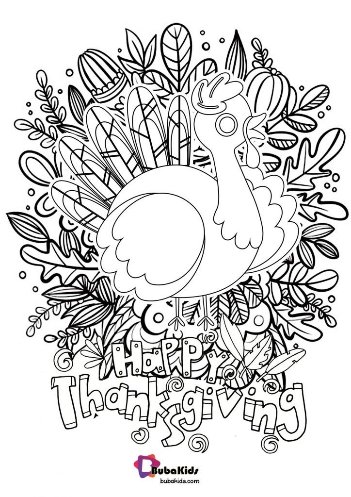 thanksgiving coloring page scaled