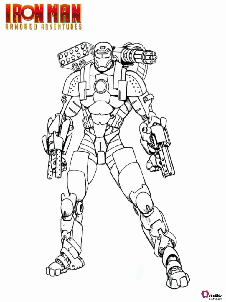 Iron man coloring page free download to print