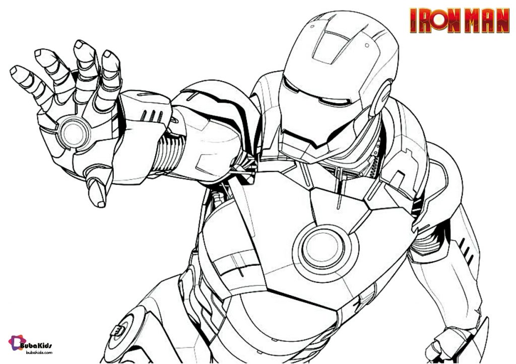 Marvel Comics iron man coloring pages