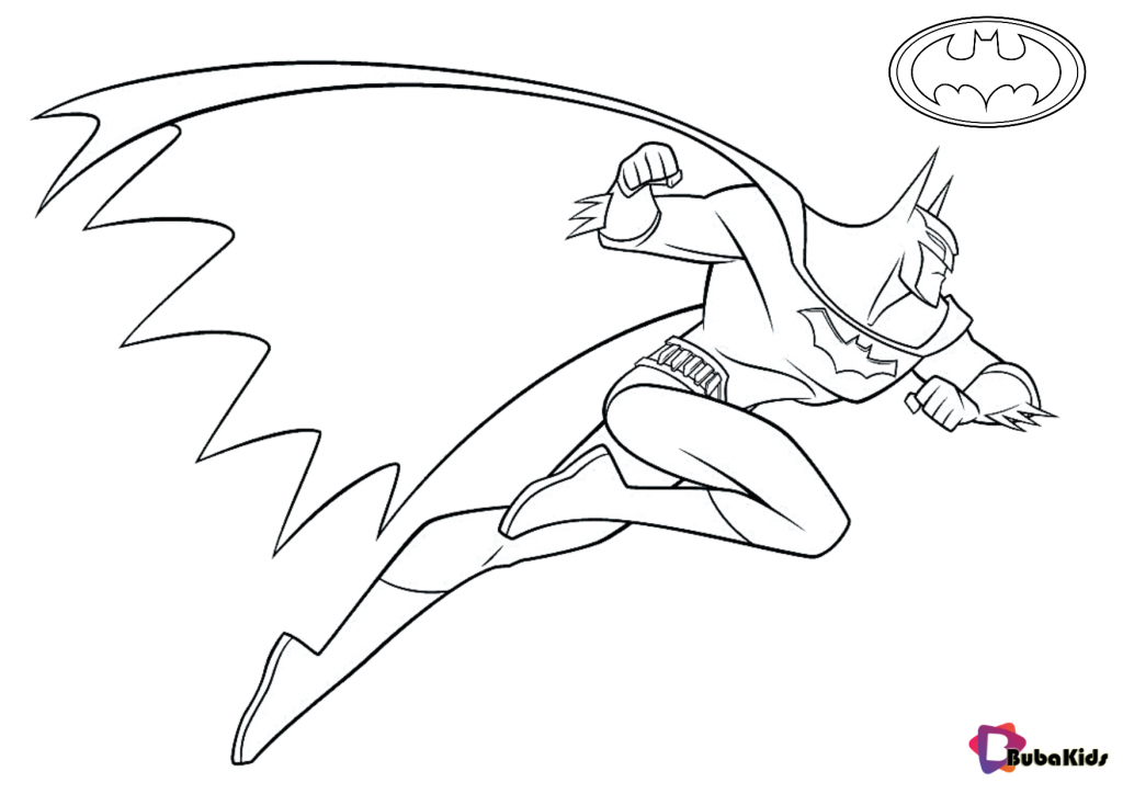 batman in action superhero coloring pages for kids