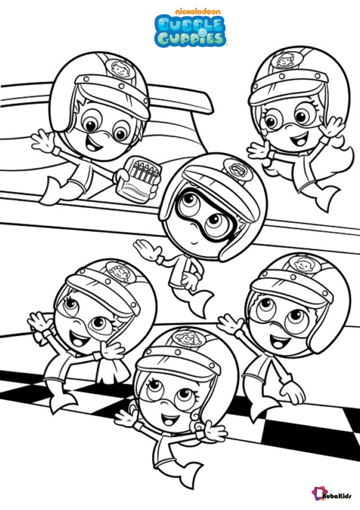 free bubble guppies coloring pages to print scaled