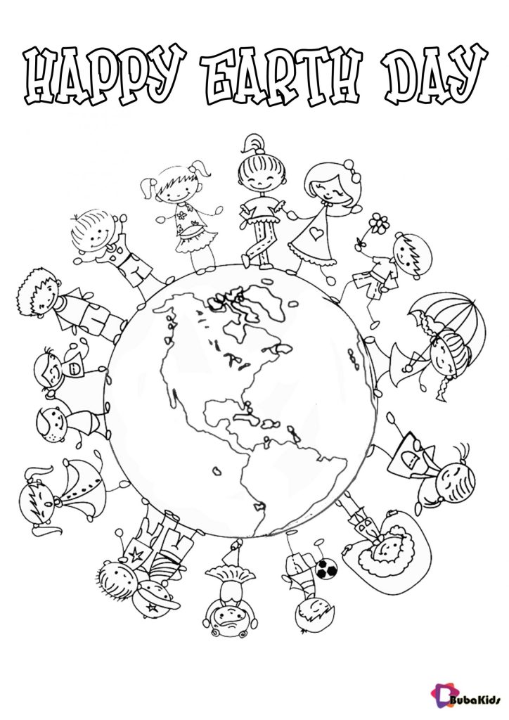 free download and printable happy earth day colouring sheets scaled
