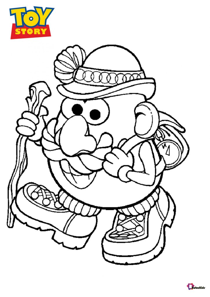 mr potato head coloring pages to print and color scaled