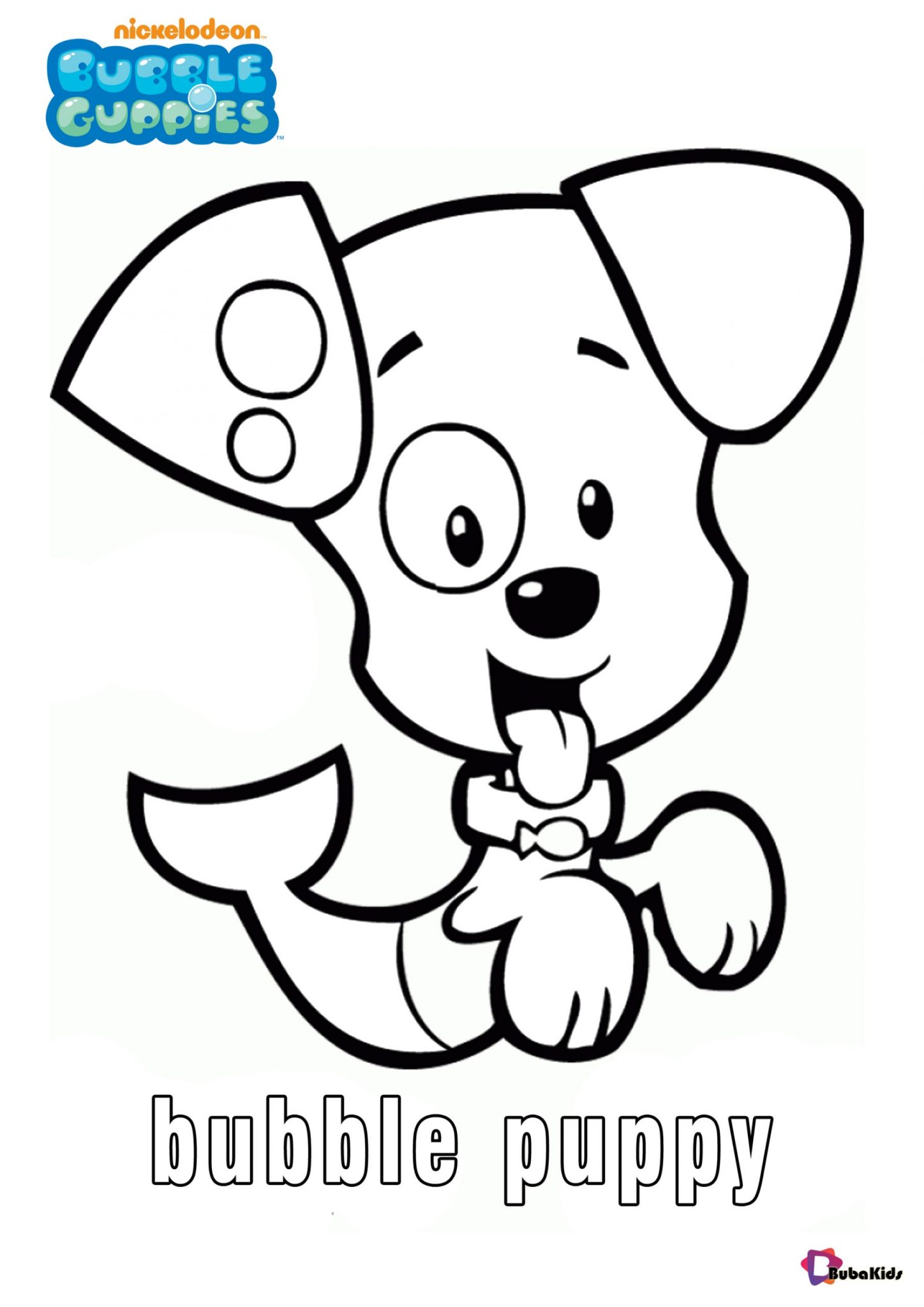 Printable Bubble Guppies character coloring pages Bubble Puppy ...