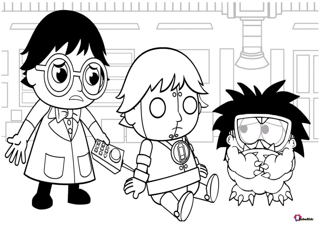 ryans world cartoon coloring pages 1