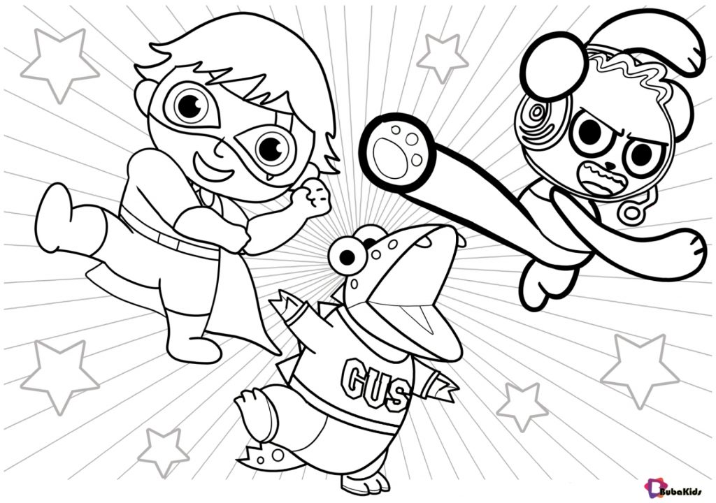 ryans world printable coloring page