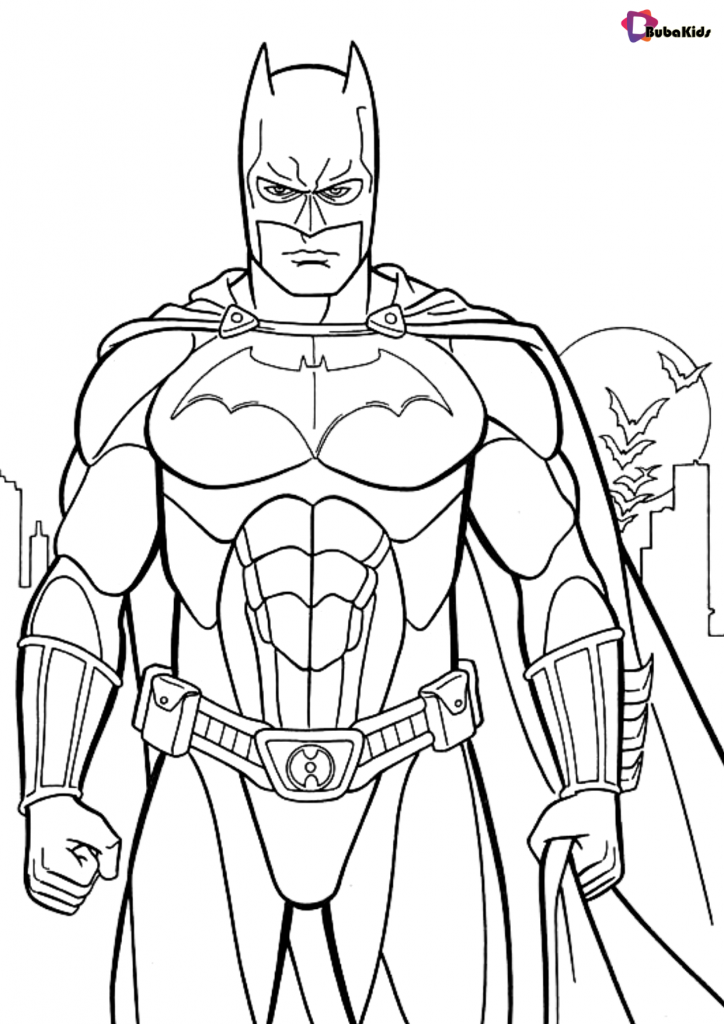 superhero coloring pages batman coloring page