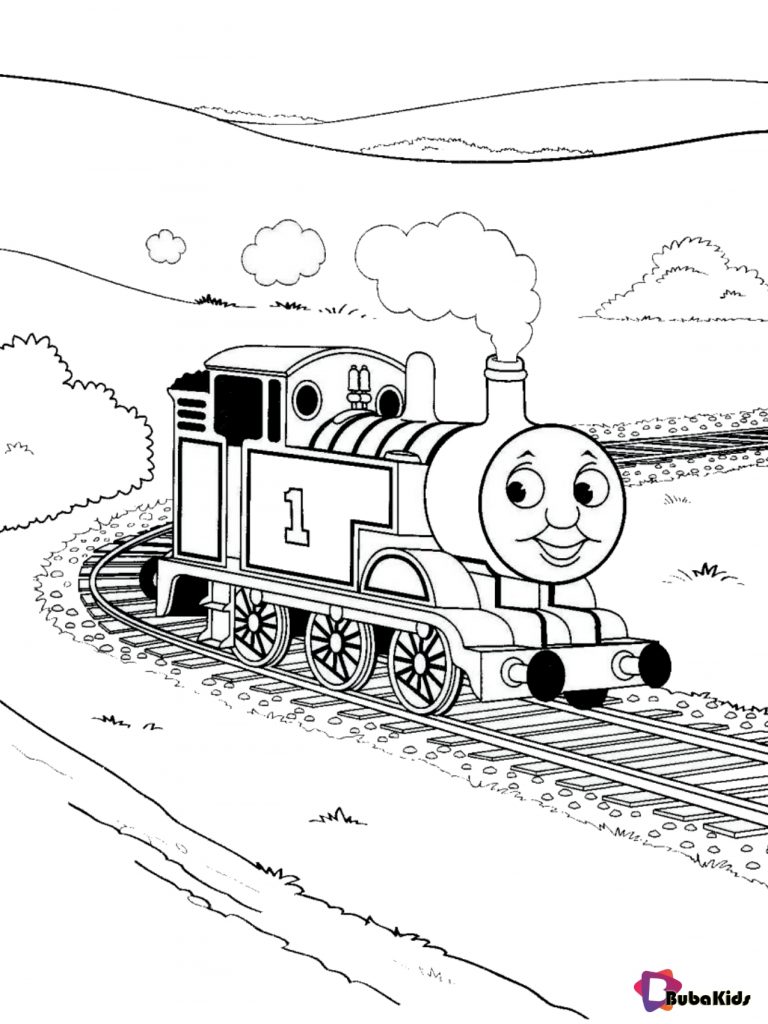 thomas the tank engine coloring page for kids
