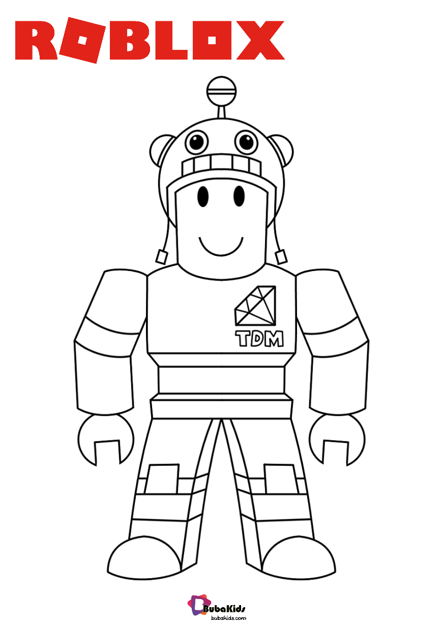 Roblox games characters series coloring pages 001