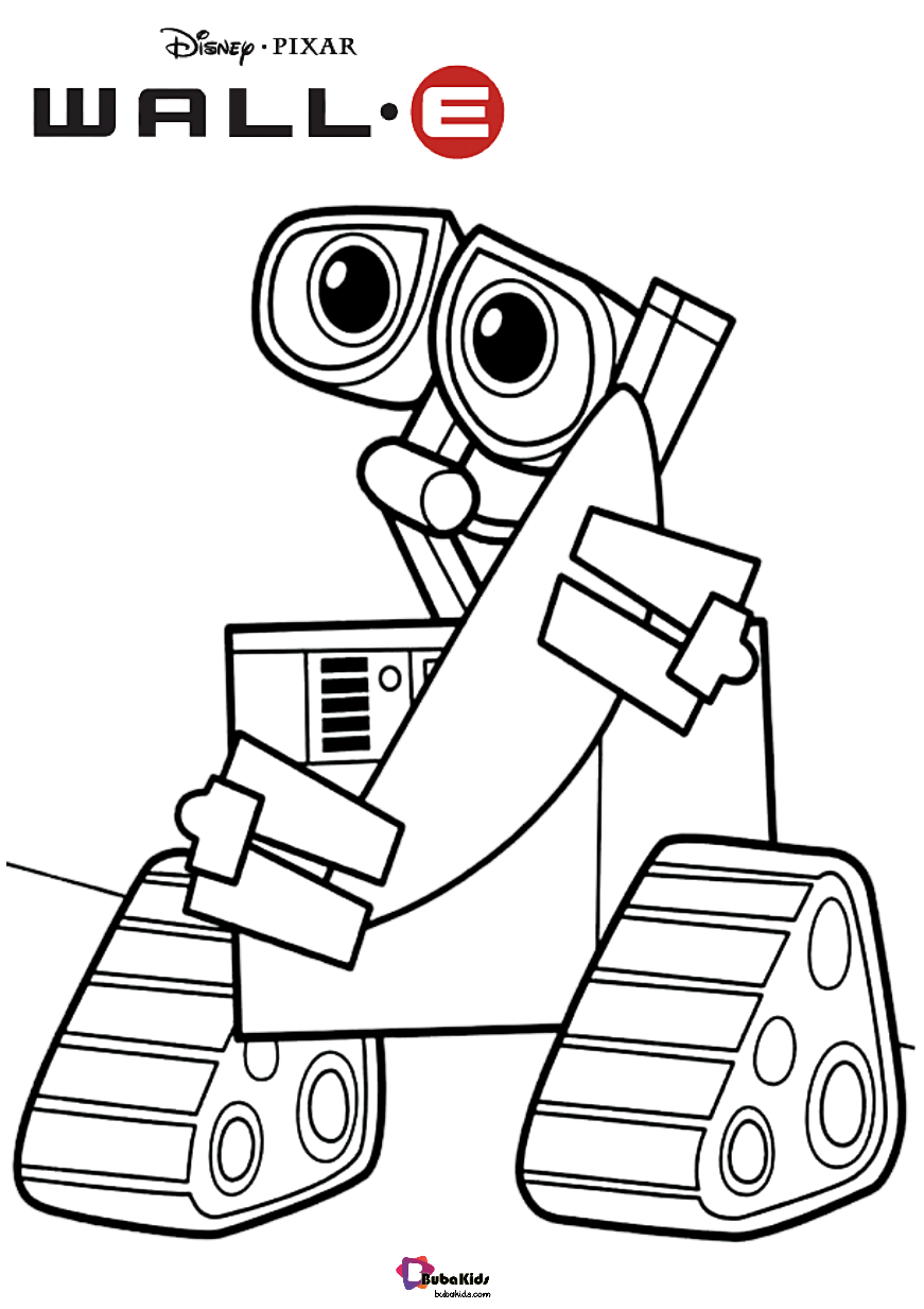 Wall e disney pixar wall e movie coloring pages