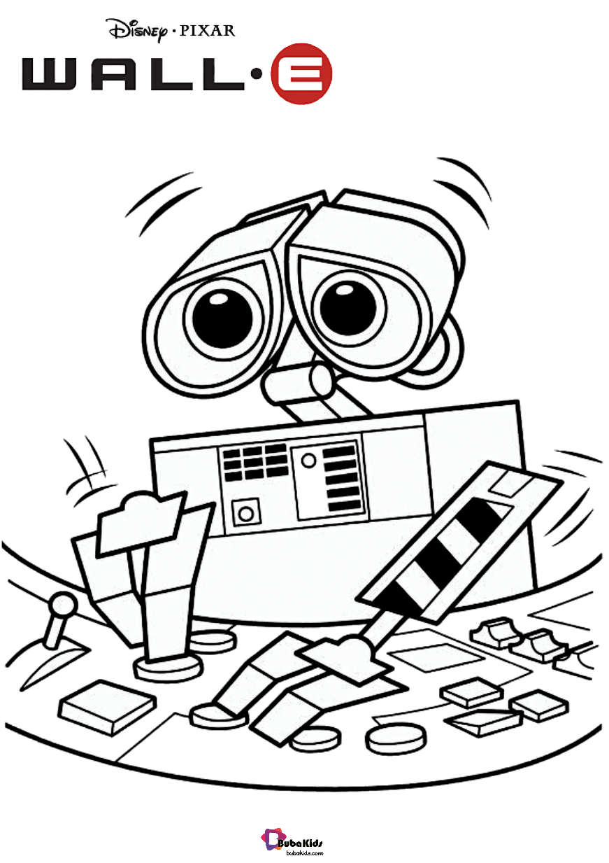 Wall e disneys wall e movie coloring pages