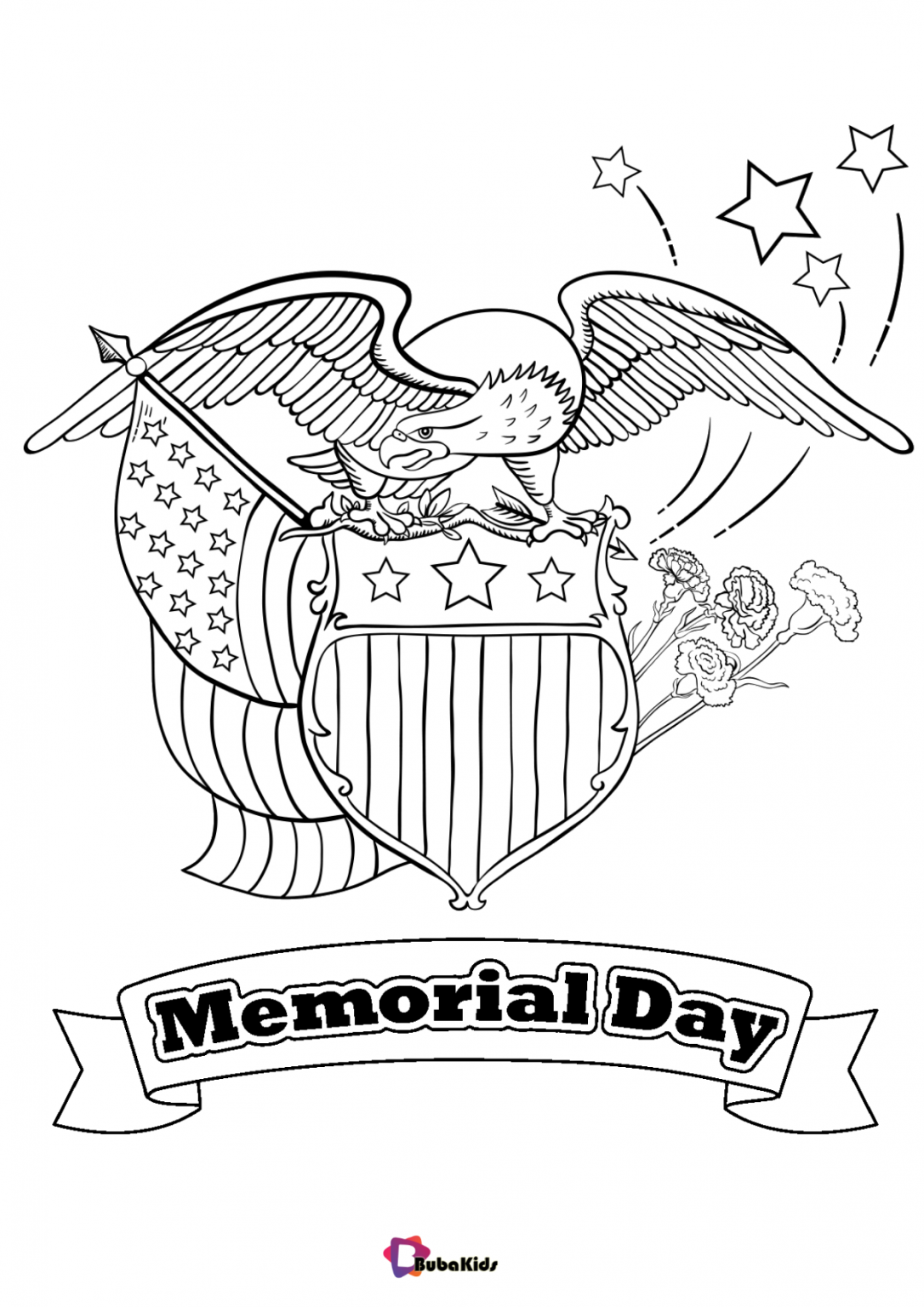 Free Printable Memorial day coloring pages BubaKids com