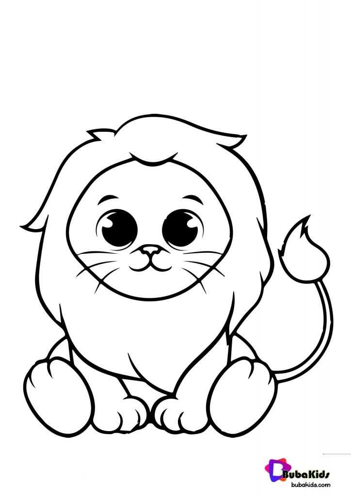 Lion Coloring Page For Toddler