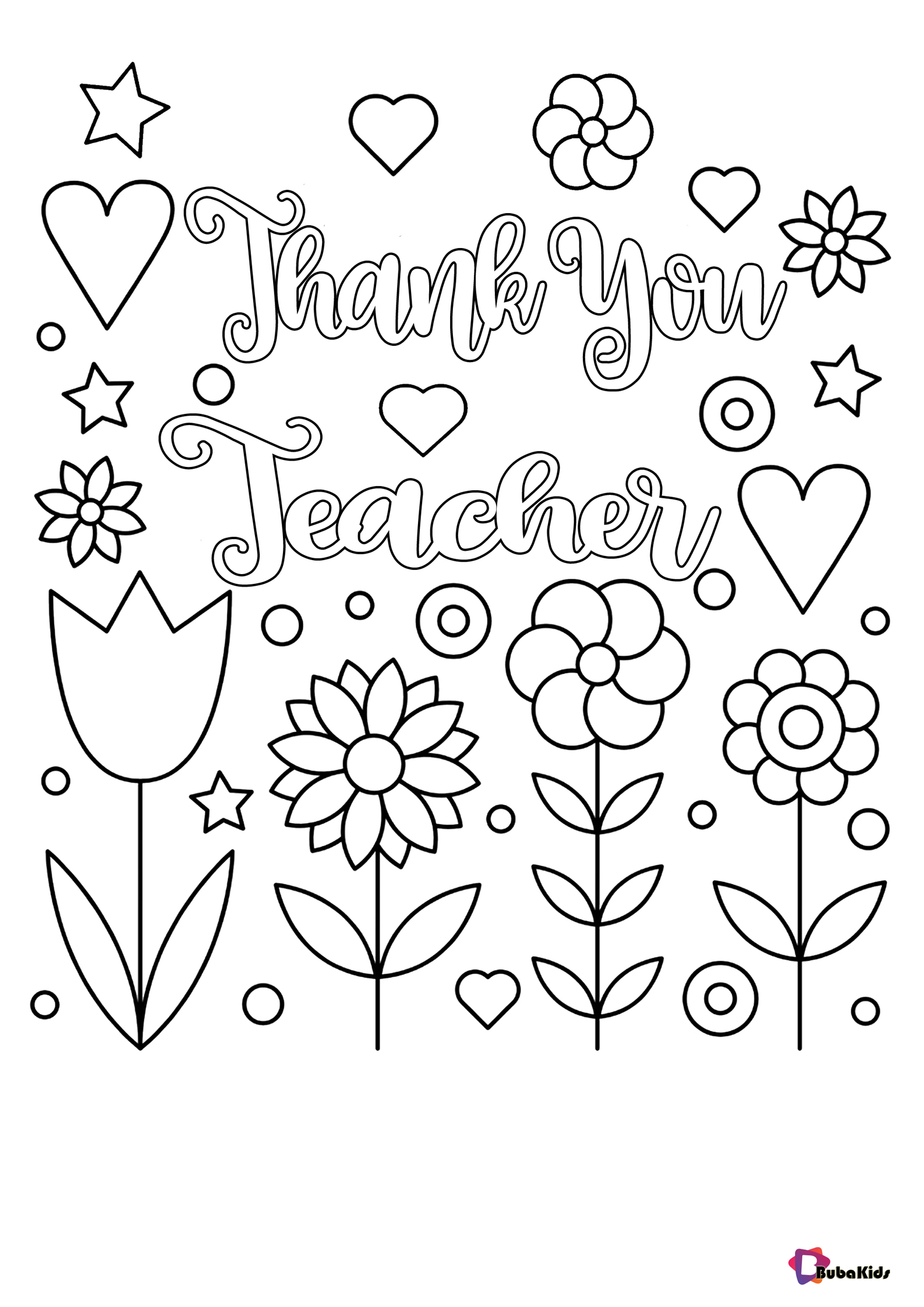 Teacher appreciation day coloring pages Thank you teacher ...