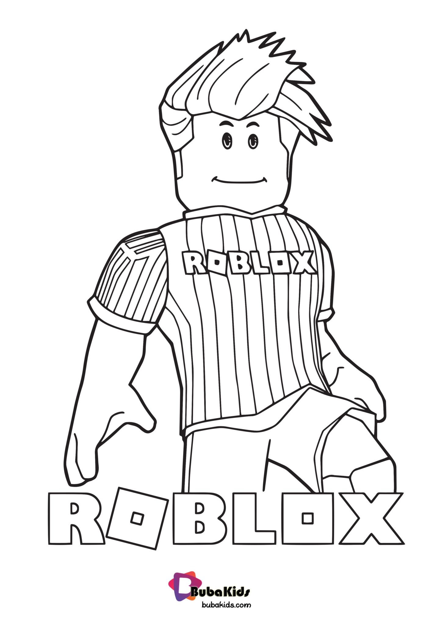 Roblox Coloring Page Footballer