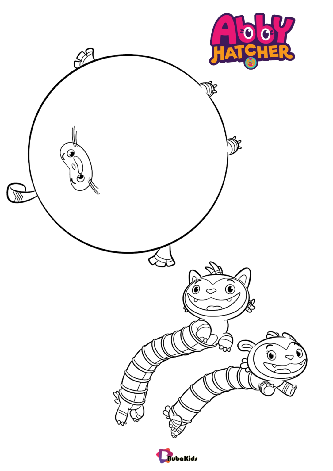 Twin Cat Mo and Bo and Teeny Terry Abby Hatcher coloring page ...