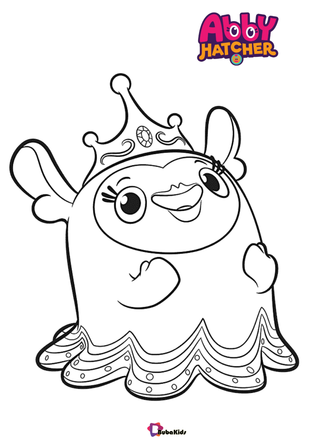 princess flug abby hatcher tv series nick jr coloring pages