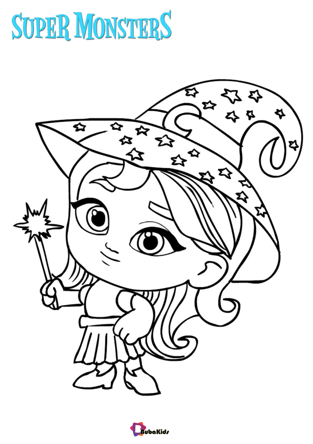 Katya Spelling Super Monsters coloring pages