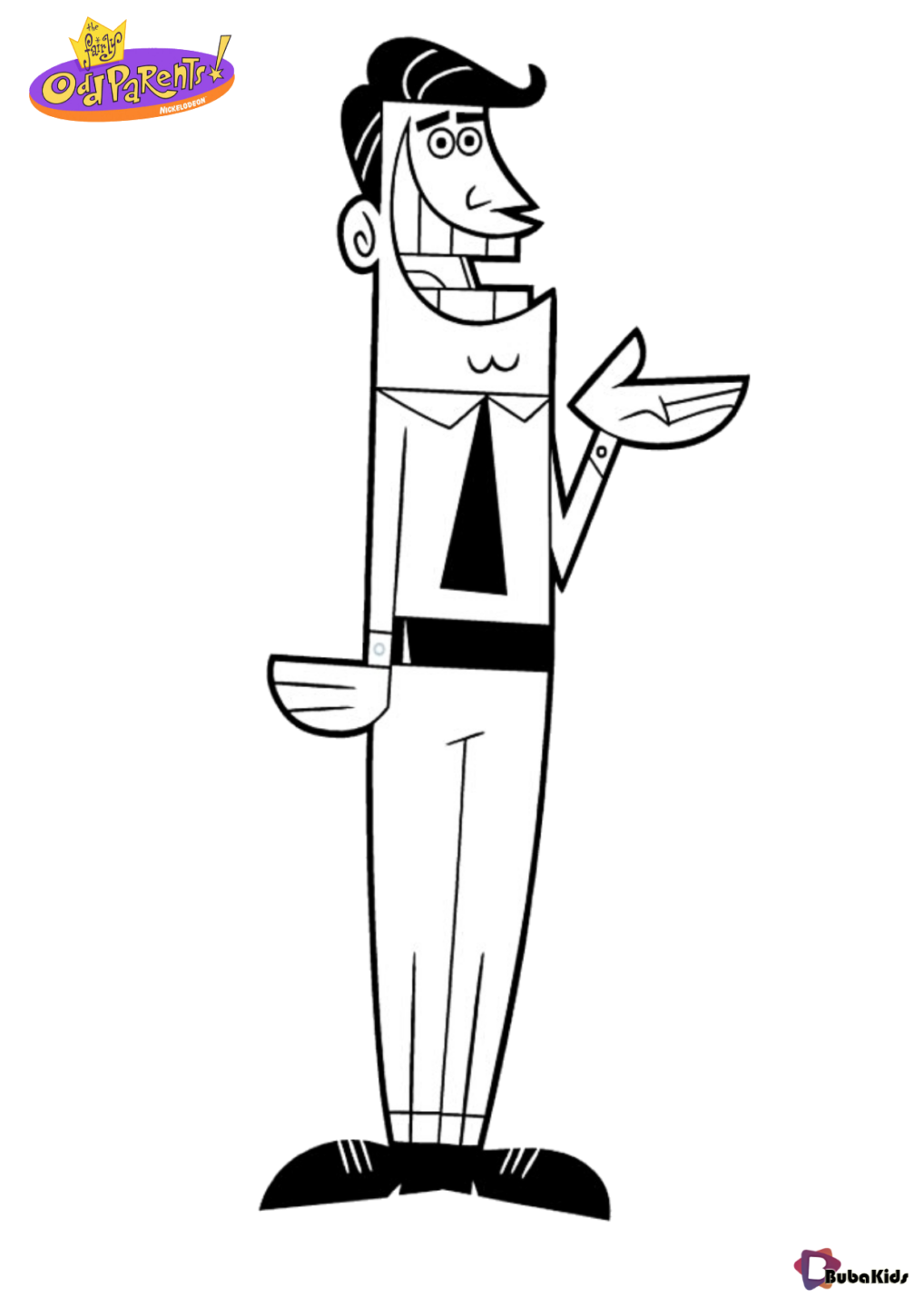 Turner Timmys dad fairly oddparents coloring pages