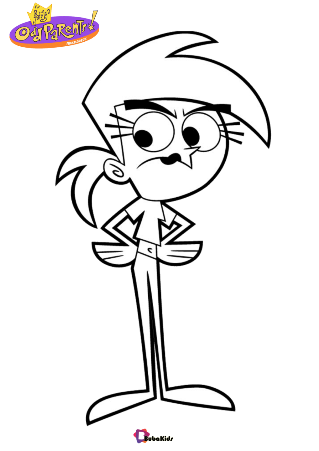 Vicky Fairly Oddparents coloring page