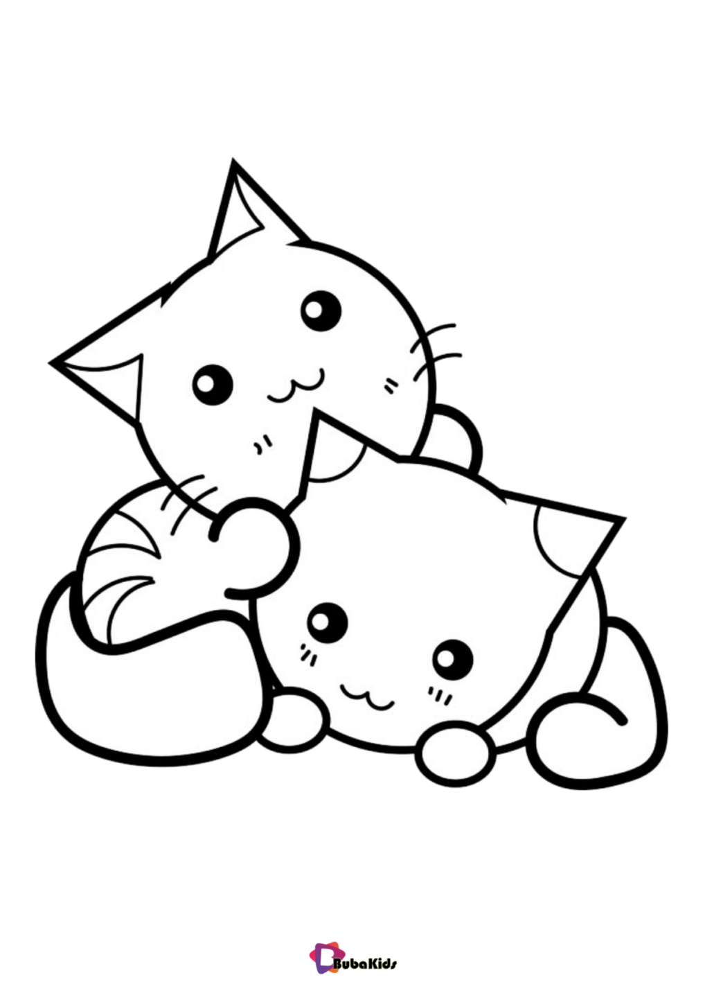 cute kittens coloring pages bubakids