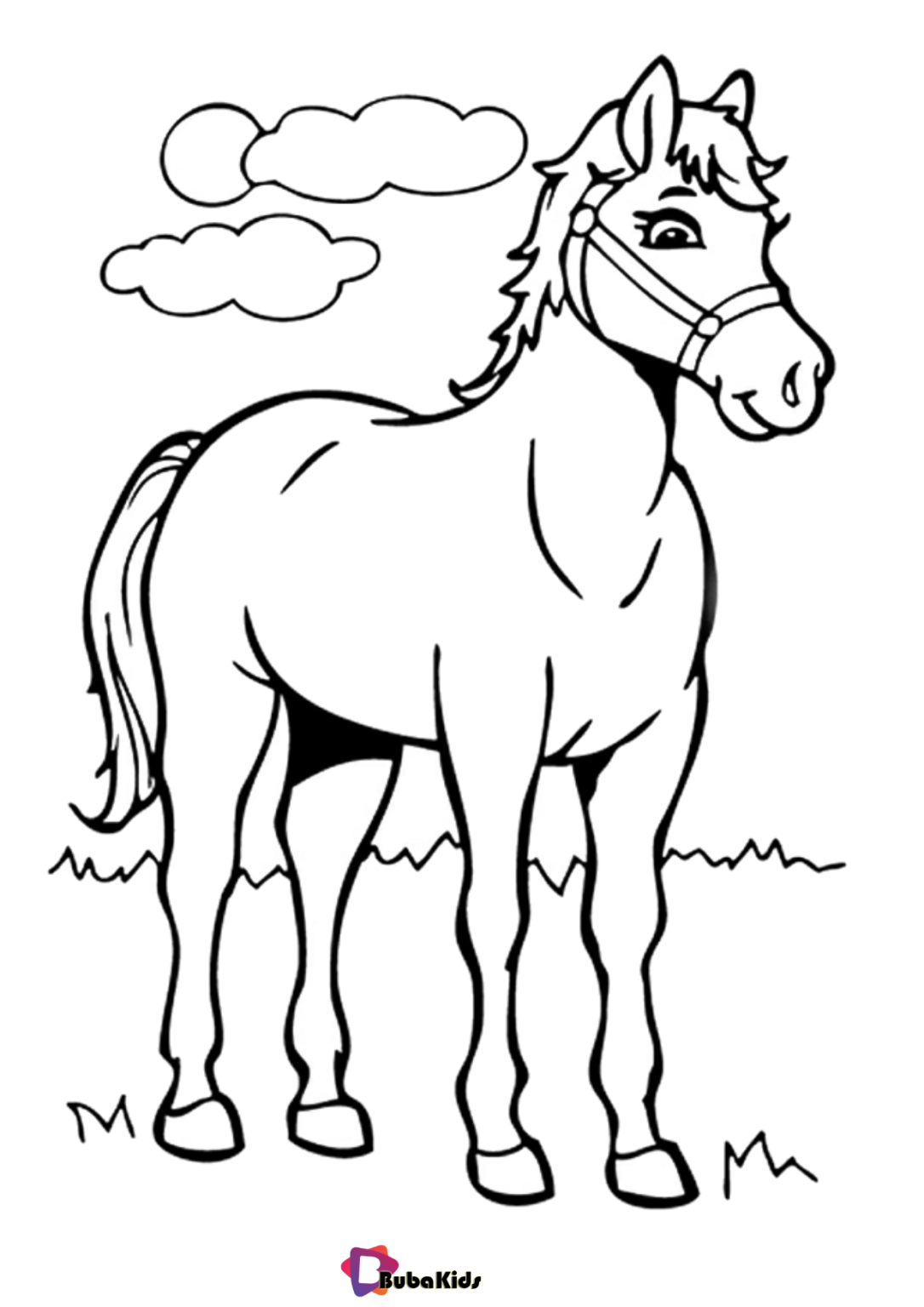 Free Printable Animal Coloring Pages Horse Coloring Pages BubaKids free-printable-animal-coloring-pages-horse-coloring-pages-bubakids