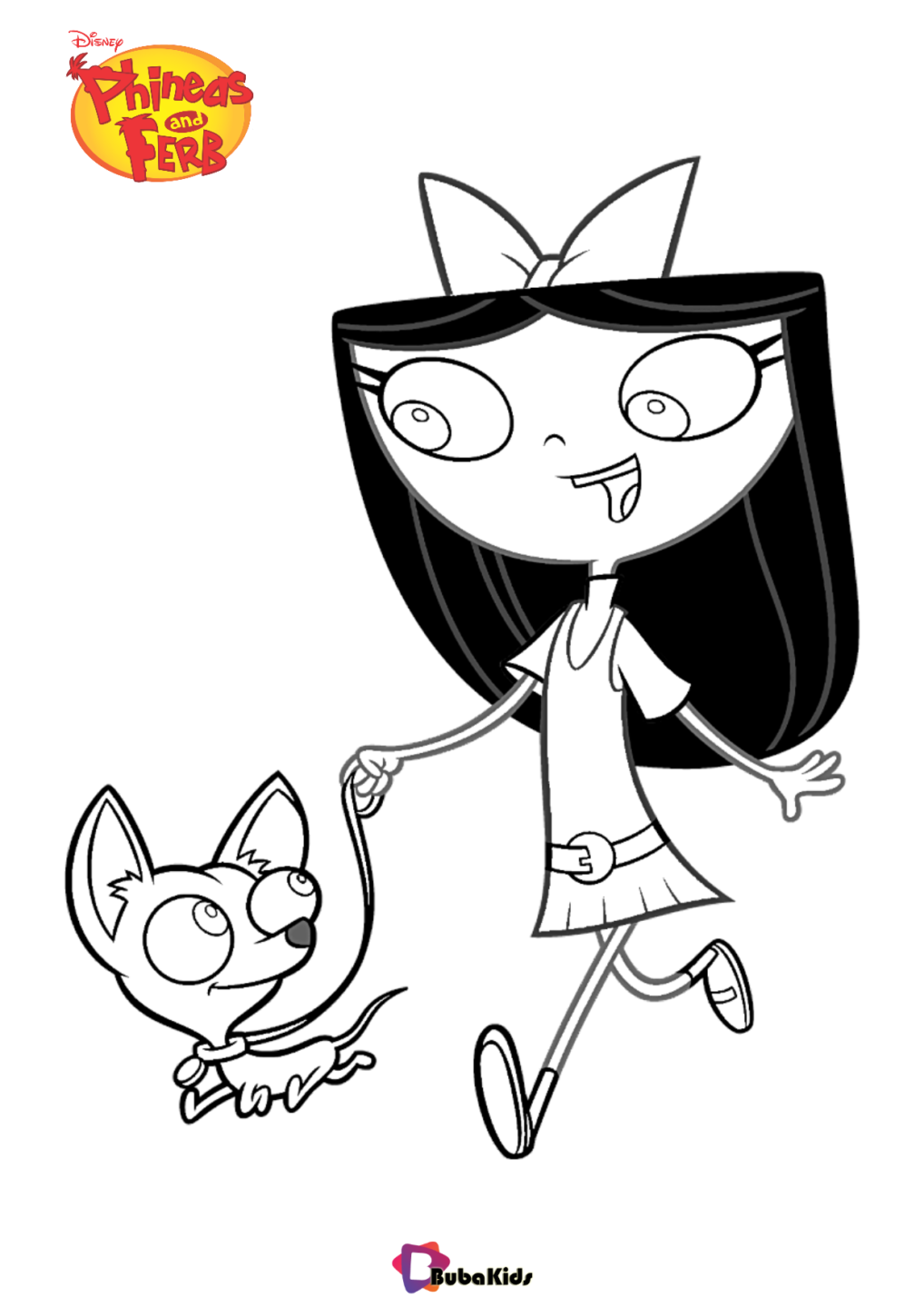 Isabella Garcia Shapiro Phineas and Ferb coloring page