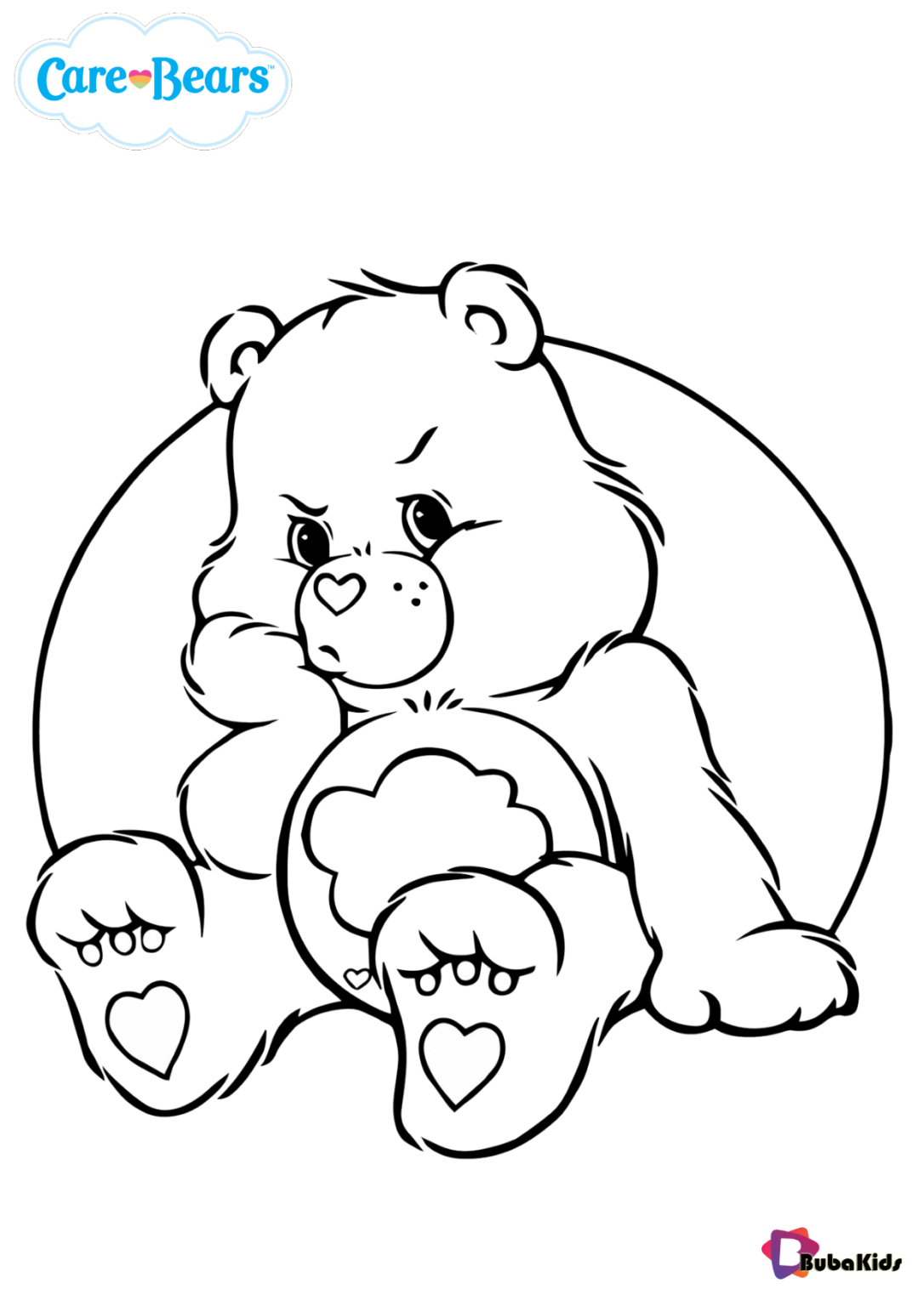 Care Bears Grumpy bear coloring pages | BubaKids.com