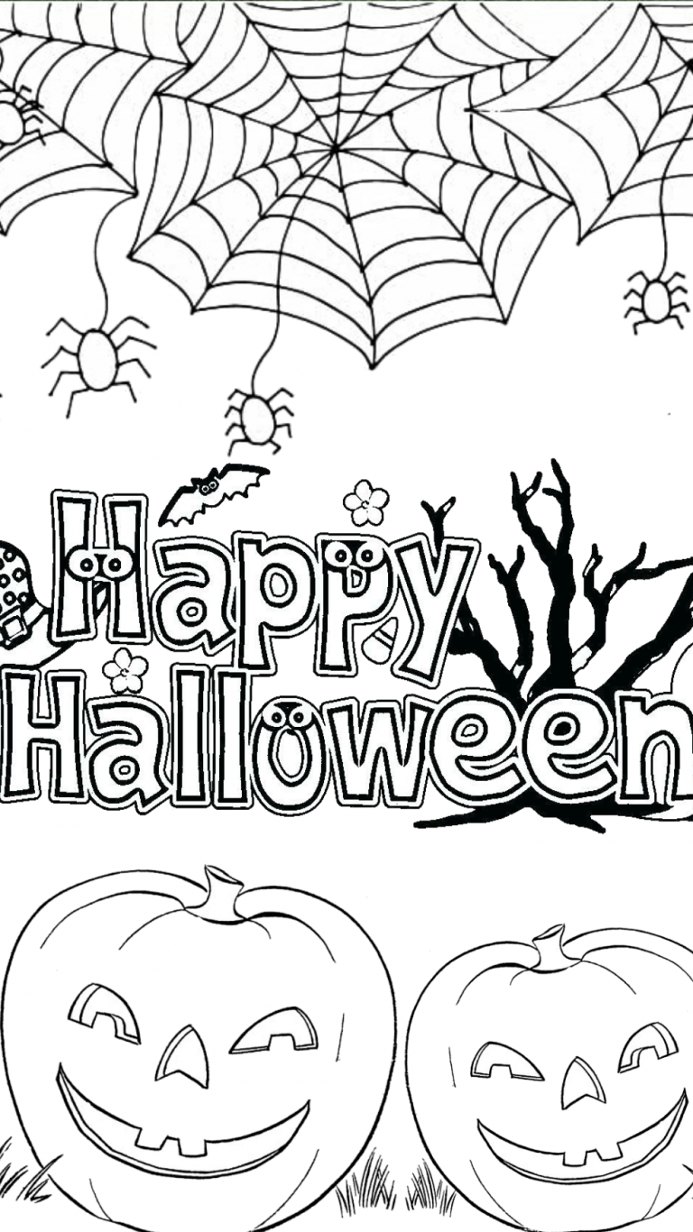 happy halloween 2020 coloring pages