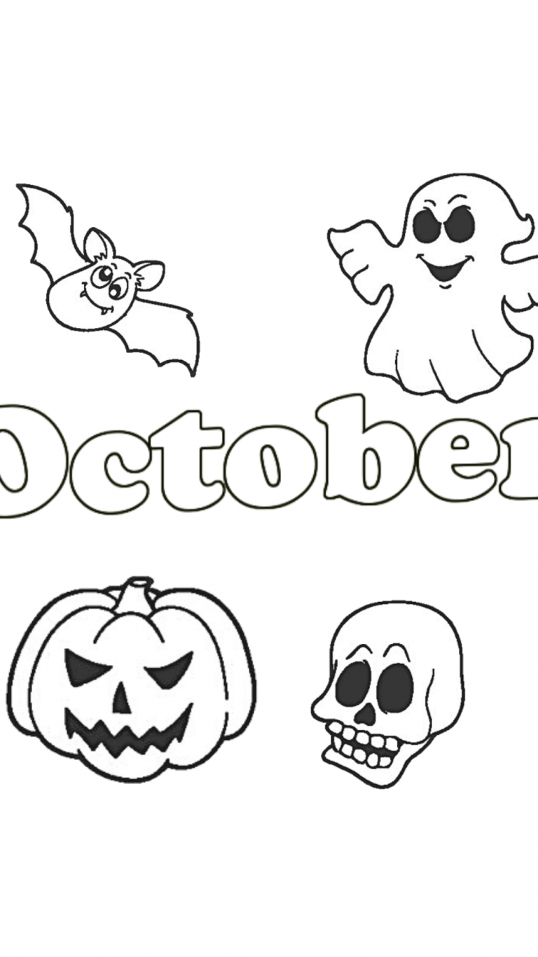 october halloween coloring page