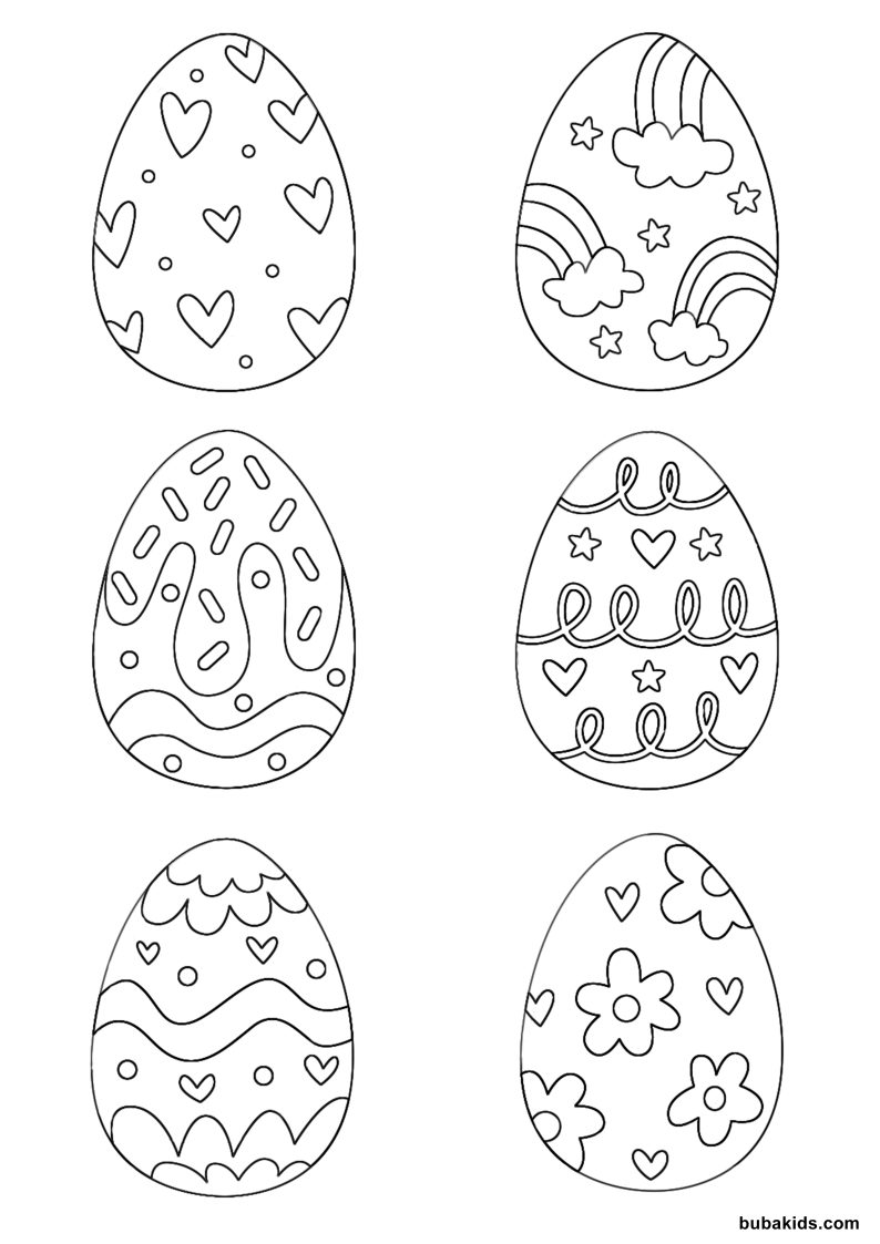 free printable easter eggs