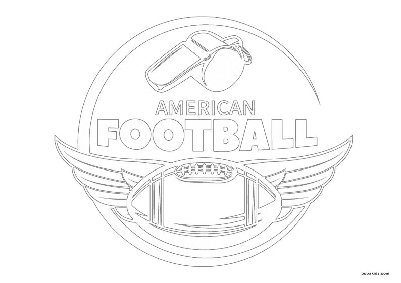 American Football 2022 coloring page BubaKids com