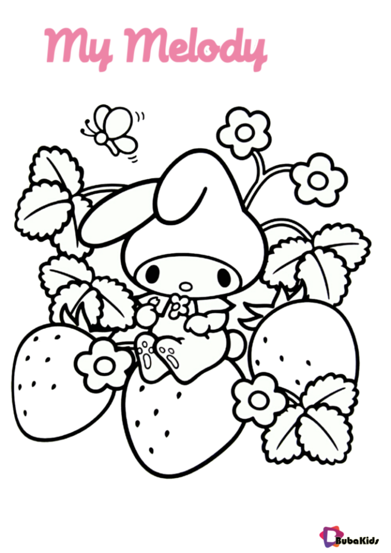 My Melody Sanrio Coloring Page Bubakids