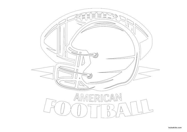 NFL american football coloring page