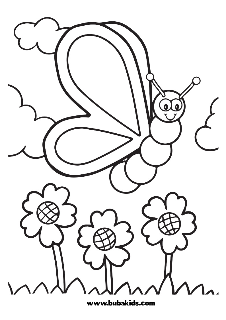 Kindergarten Coloring Page For Kids Free