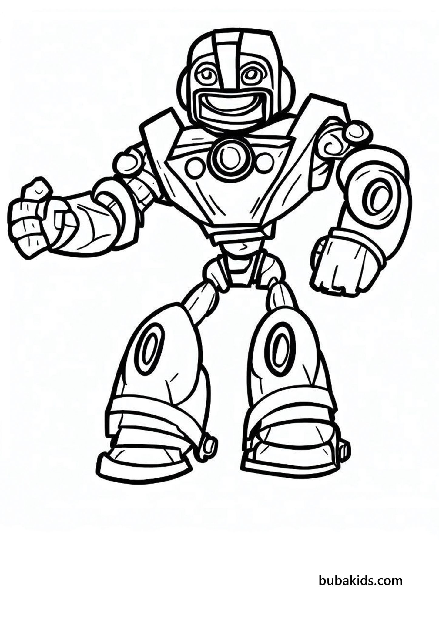 robot hero coloring pages BubaKids com - Robot Hero Coloring Pages 1448x2048 